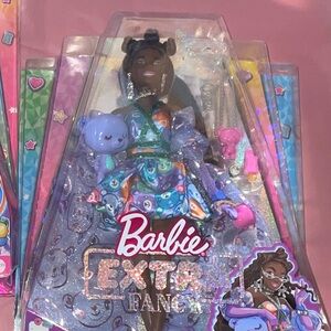 Barbie Extra Fantasy Hair Doll Set - Pink and Blue